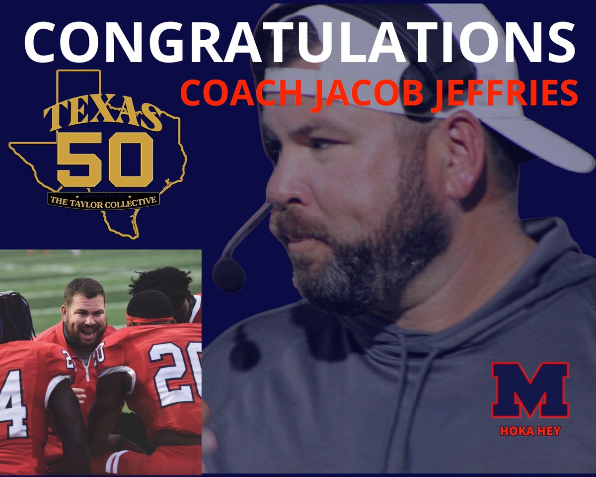 HokaHeyFootball's tweet photo. Behind every elite program is an unwavering staff. We are proud to announce that @jeffries_jacob has been named one of The Taylor Collective’s 'Texas 50'—recognizing him as one of the top 50 life-changing assistant coaches in the Lone Star State. We are incredibly fortunate to have his leadership at the helm of our defense. Congratulations, Coach Jeffries!
@AlvinISD 
@Stephen17748314 
@joeagleason   
@CoachKirkMartin
@ManvelHS
@AlvinISDAth
@ManvelHSabc
#recruitmanvel #Family