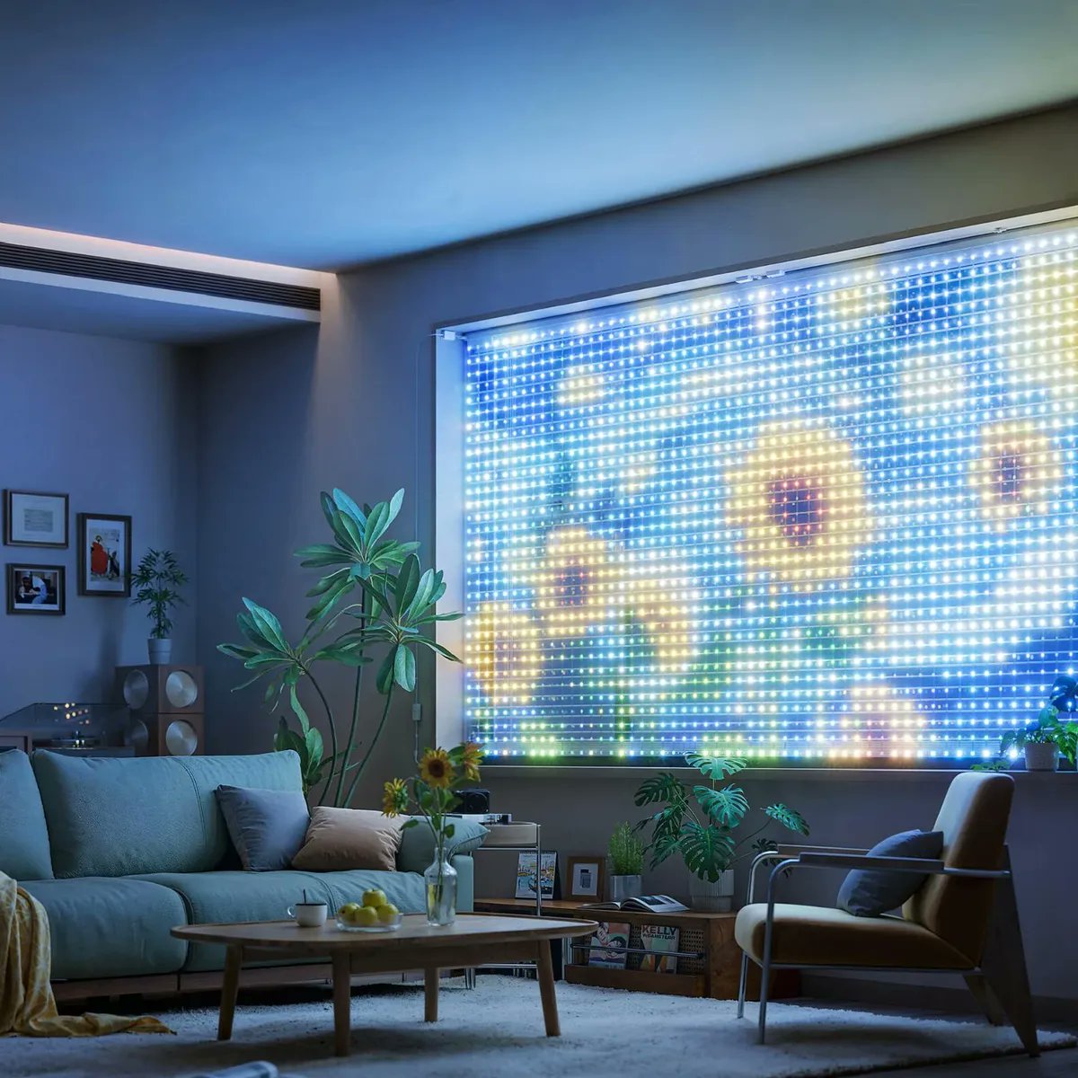 trends_place's tweet image. Turn your window into a light show 🌈
Govee Curtain Lights let you create animations, holiday scenes, and even playful messages visible from outside.

👉 See it in “13 Creative Smart Home Decoration Gadgets” - trendsplace.tech/creative-smart…

#Govee #SmartLights #HomeVibes #ColorfulLight