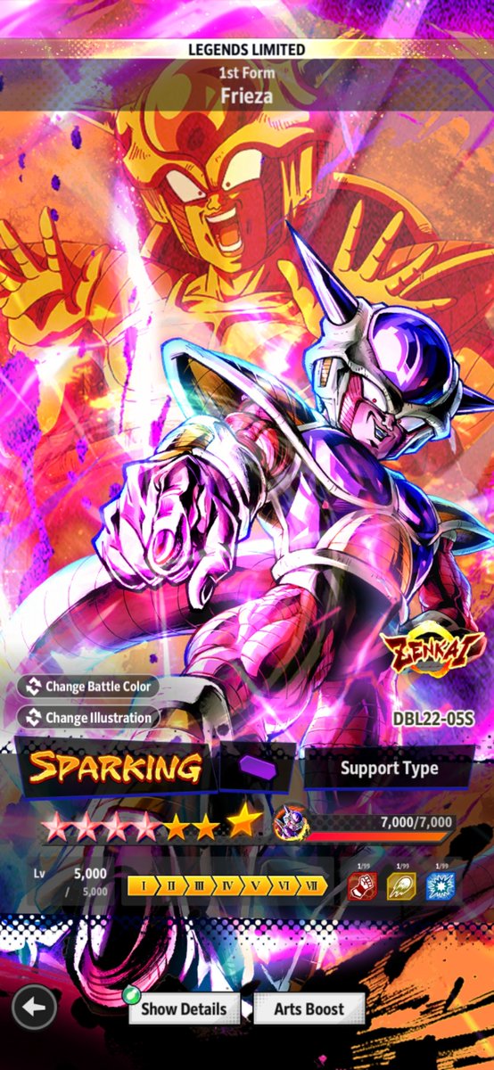 AntwanSama's tweet photo. Since this is a sayian vs frieza force campaign. I want the next release before anniversary to be a legend LOE character. Show me a unique equipment for this guy along with a red loe legend. Purple Metal Cooler was such an abysmal release. https://t.co/bGKZob7FoJ