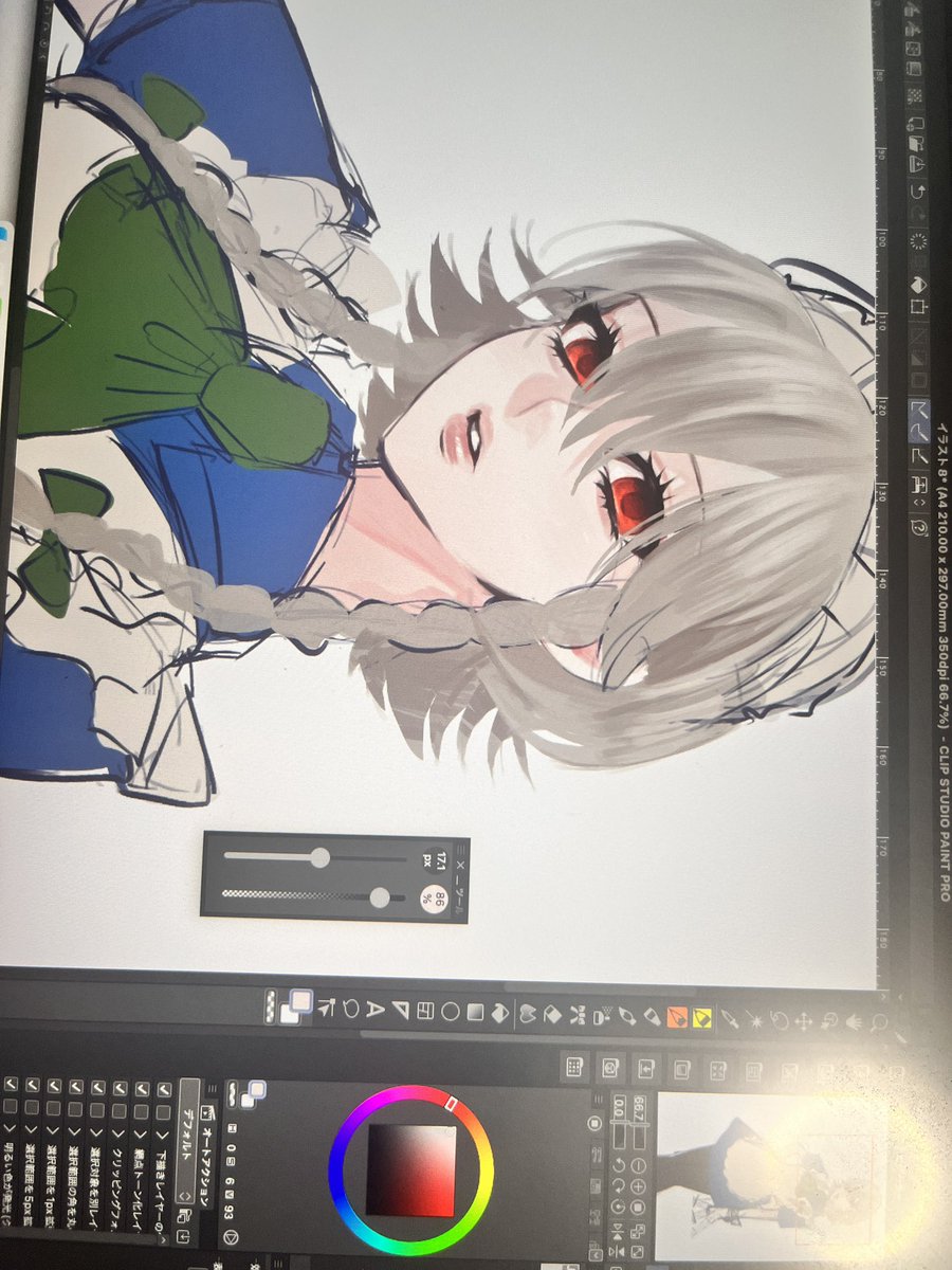 mkam_3's tweet photo. ちょっと前に描きかけてた咲夜ちゃま続き描きたいなぁ https://t.co/d90gnVUTDo
