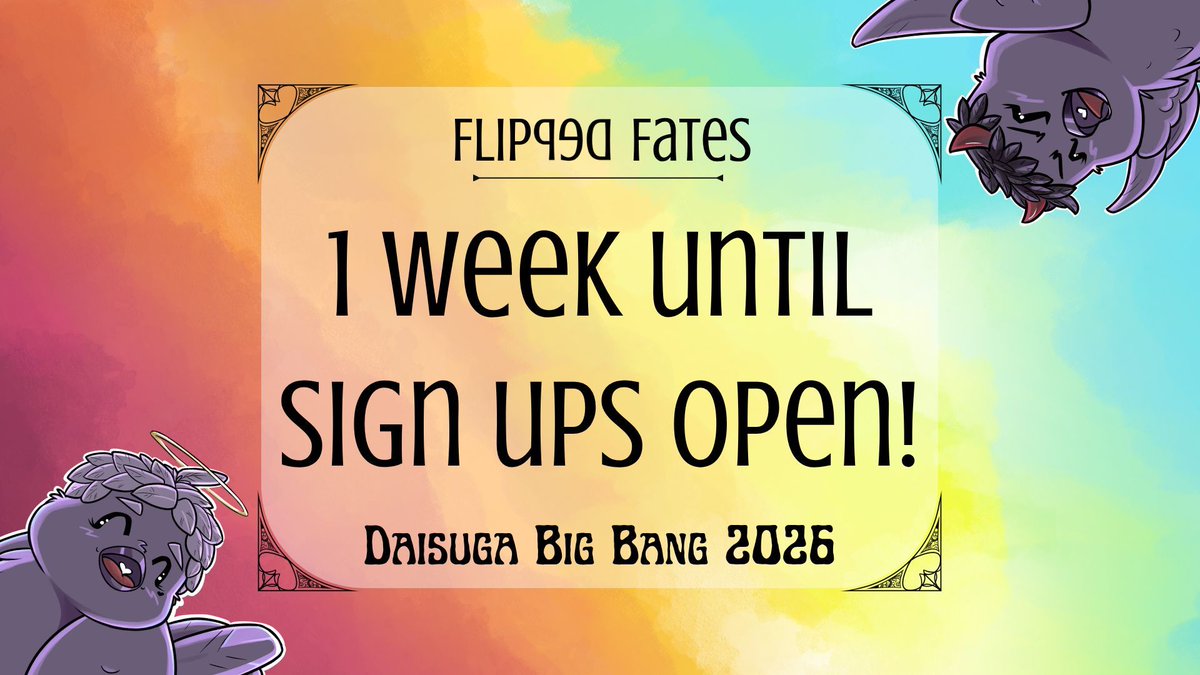 One week until sign ups open!