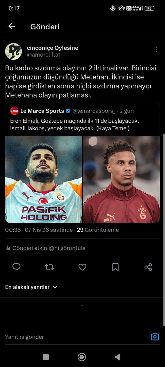 Alim değilsek de arifiz. Tahmin ettiğim gibi