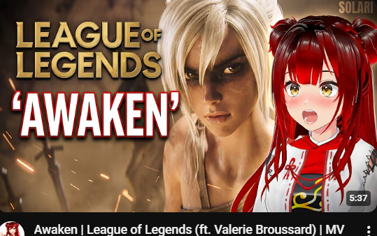 SolariGaming's tweet photo. nice song!! Awaken | League of Legends (ft. Valerie Broussard)  https://t.co/Kg7egUyyNa

#leagueoflegends #gaming #musicreaction #vtuber https://t.co/gfqf5b9nst