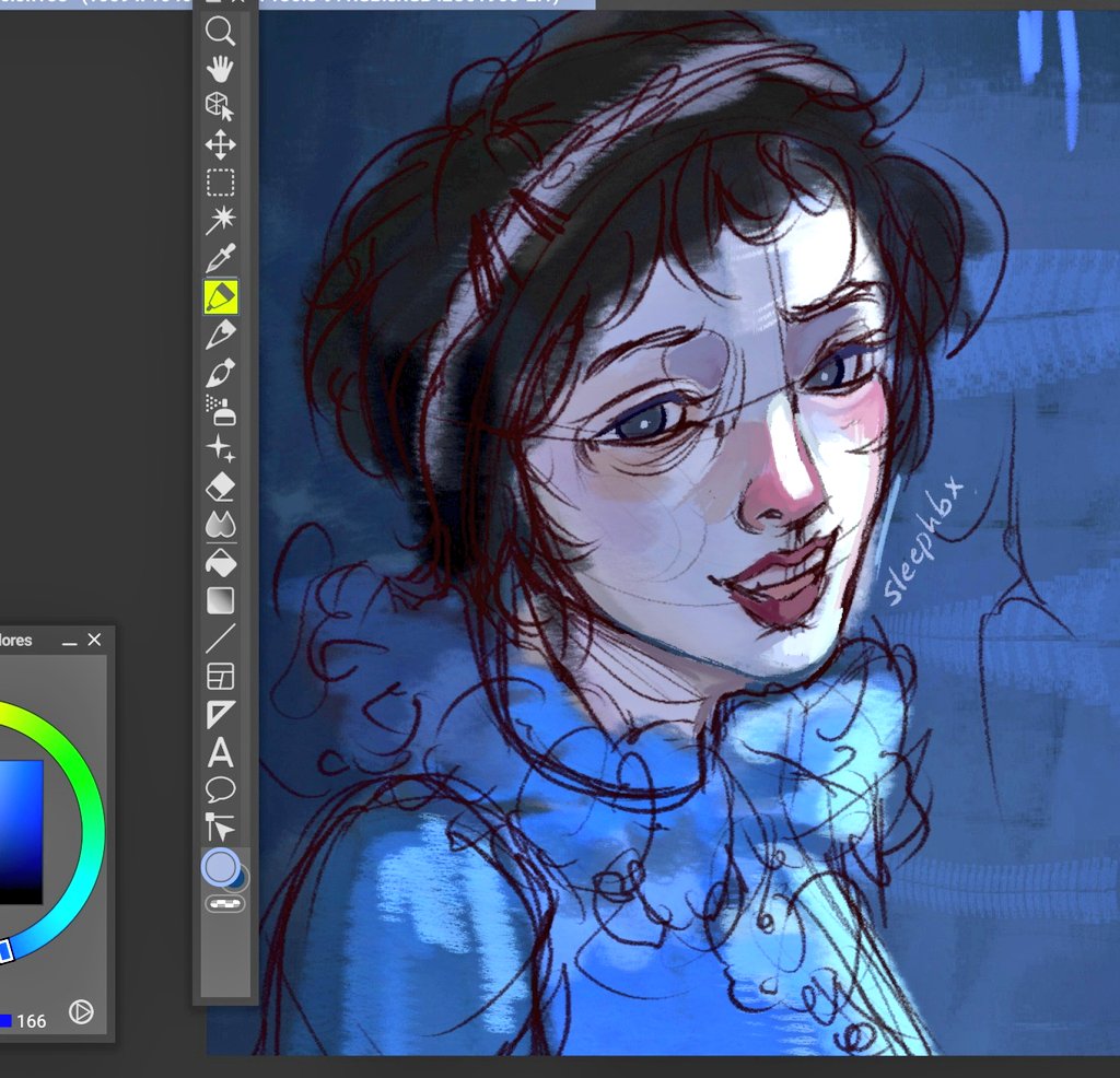 sleephbx's tweet image. Idk how to finish this drawing, any advice? #artist #paint