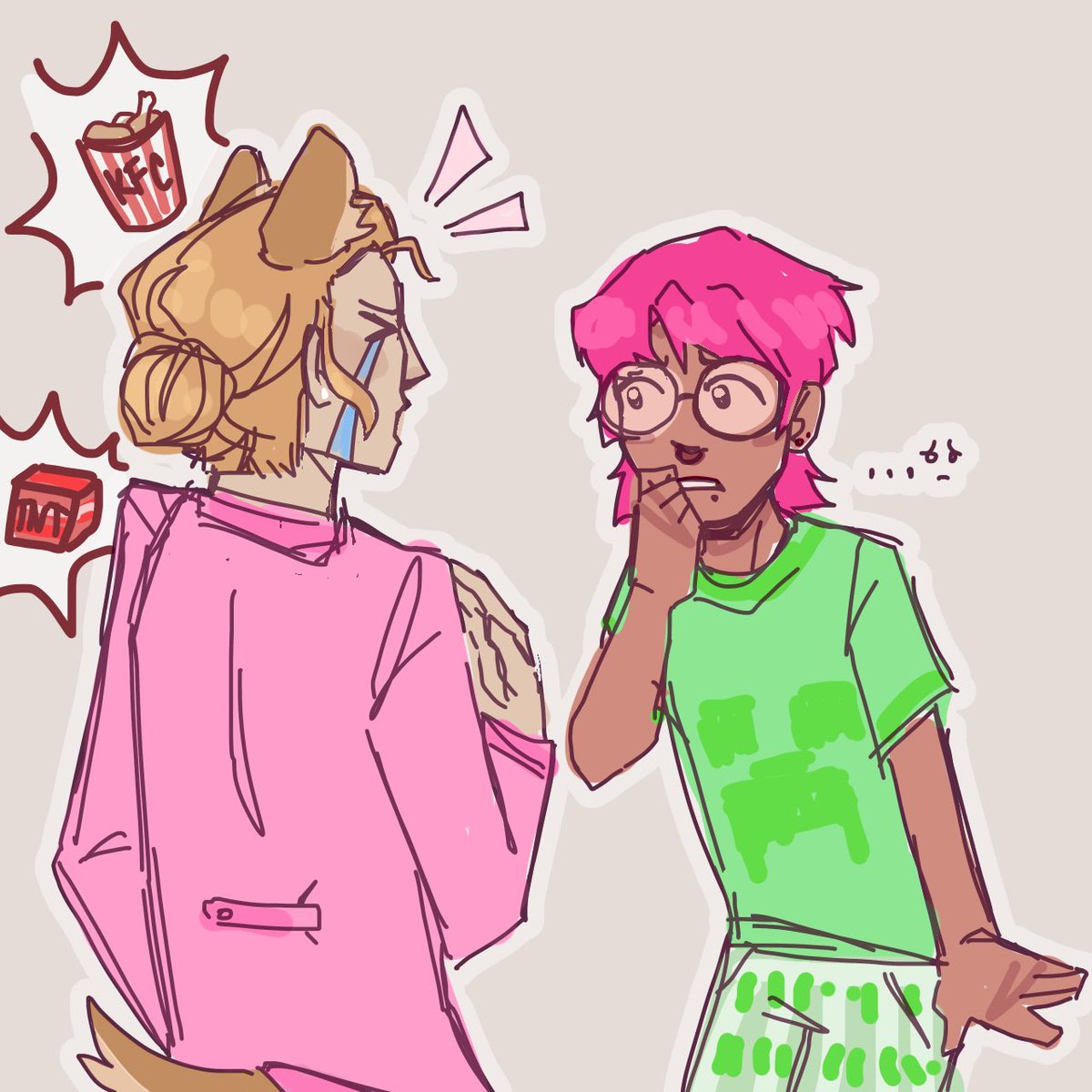 Sploinger_'s tweet photo. If u cant tell by my acc im back in the building again... #katieb #kfcduo #qsmp #qsmpfanart #mikeqsmp https://t.co/Xz5eWX3fN2