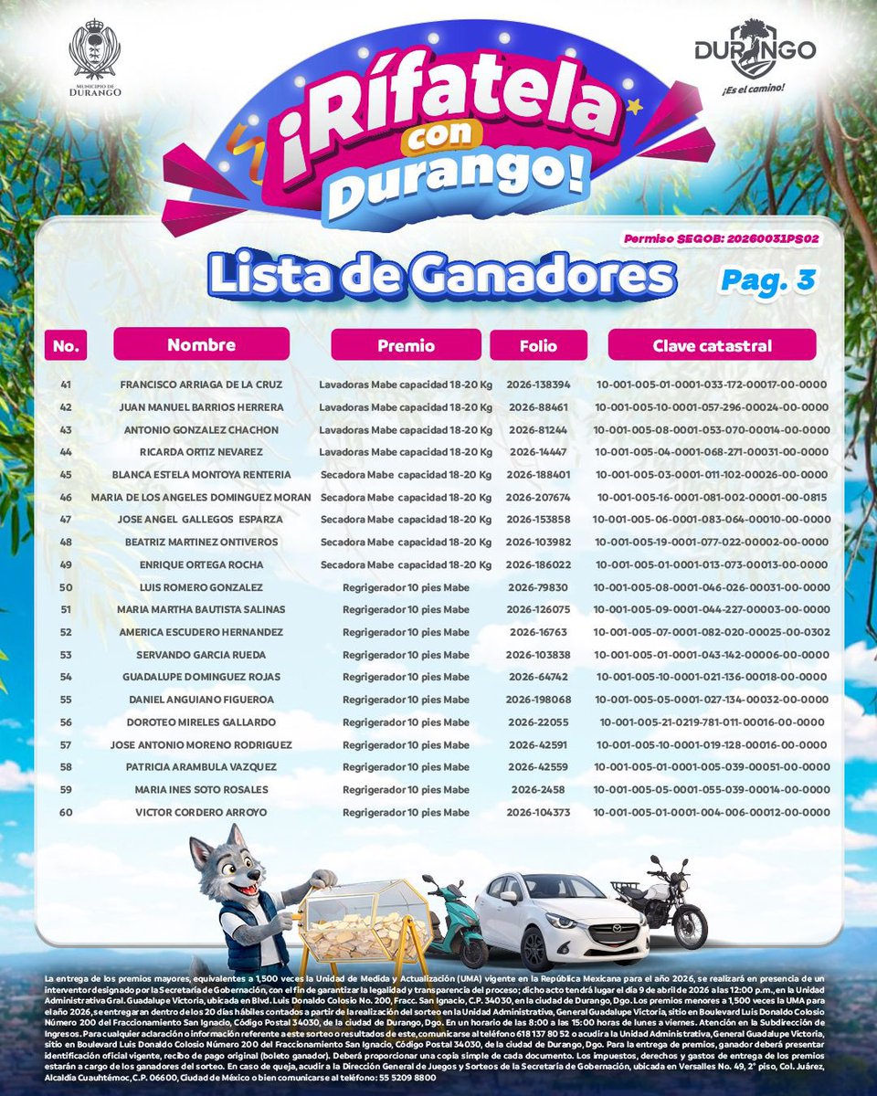Municipio de Durango tweet media