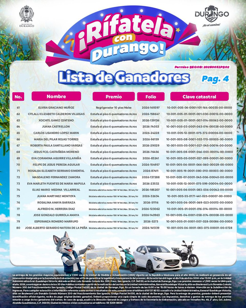 Municipio de Durango tweet media