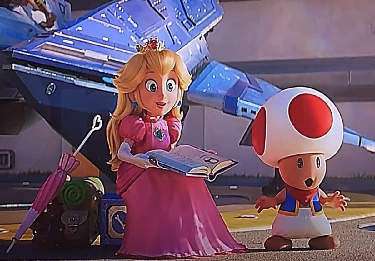#TheSuperMarioGalaxyMovie 
It’s really adorable how excited Mario is to see Peach again! Just shows how much their friendship and bond has grown since they first met! From a Judo throw over the shoulder to this (and more later)! Wholesome. Mario standing on his tippy toes..