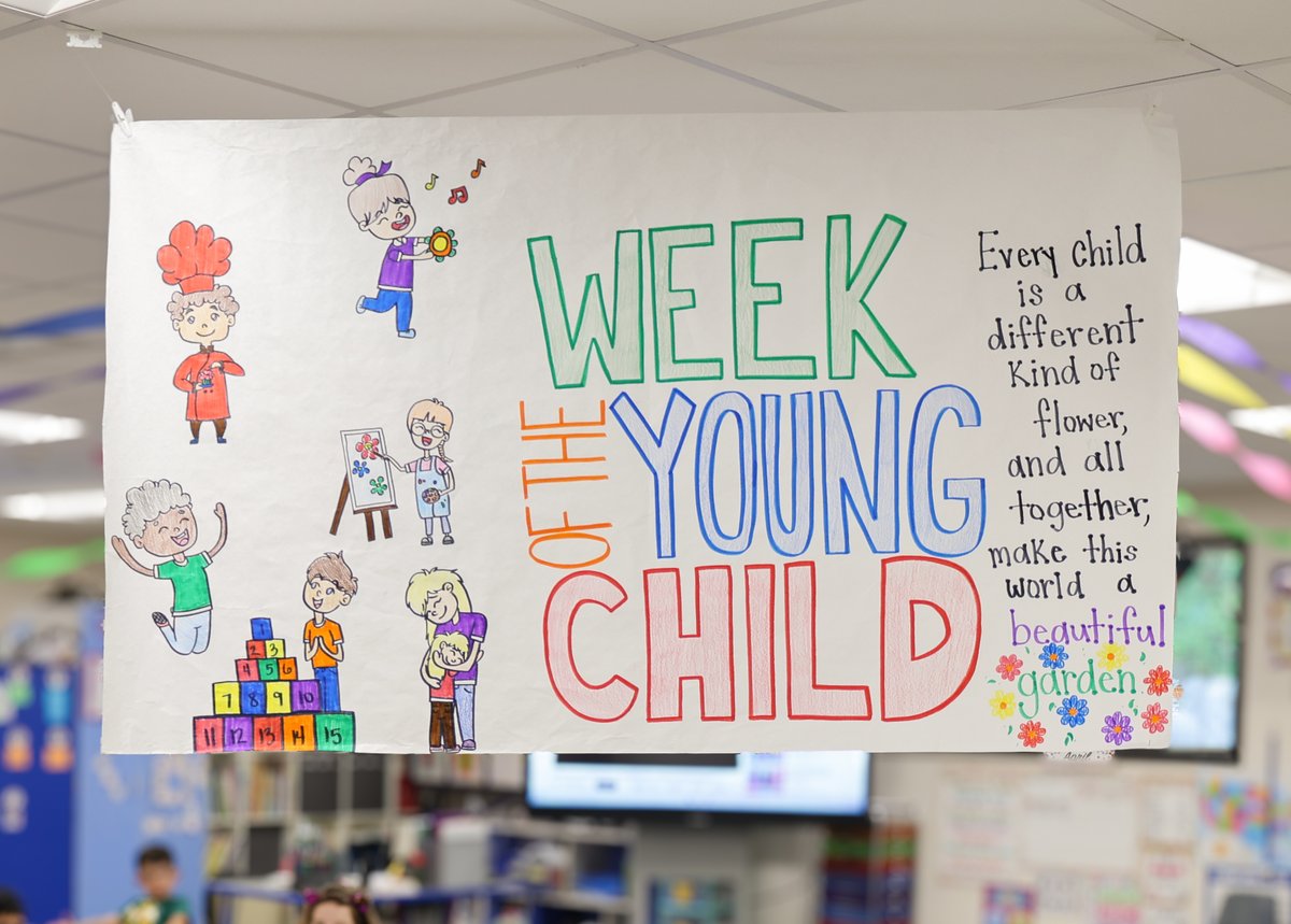 CFISDELCS's tweet image. Welcome to Week of the Young Child! 🌟

At our ELCs this week, we’re celebrating the “magic” of early learning and the bright futures of our students. 
#WOYC #EarlyLearning #PathToAmazing