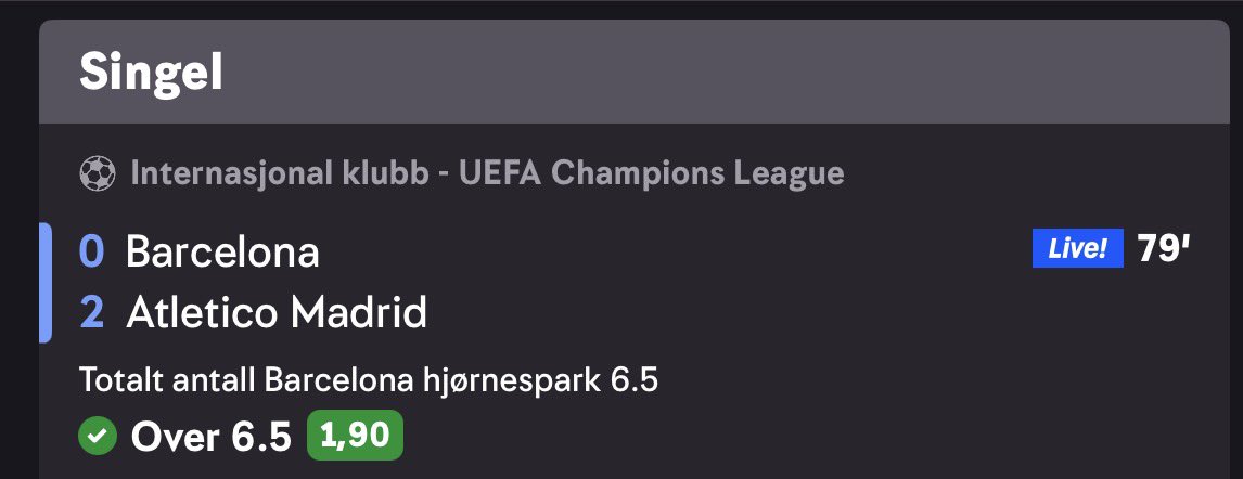 Røk bare på et lite enkelt spill i dag. Europa League og Conference i morgen…