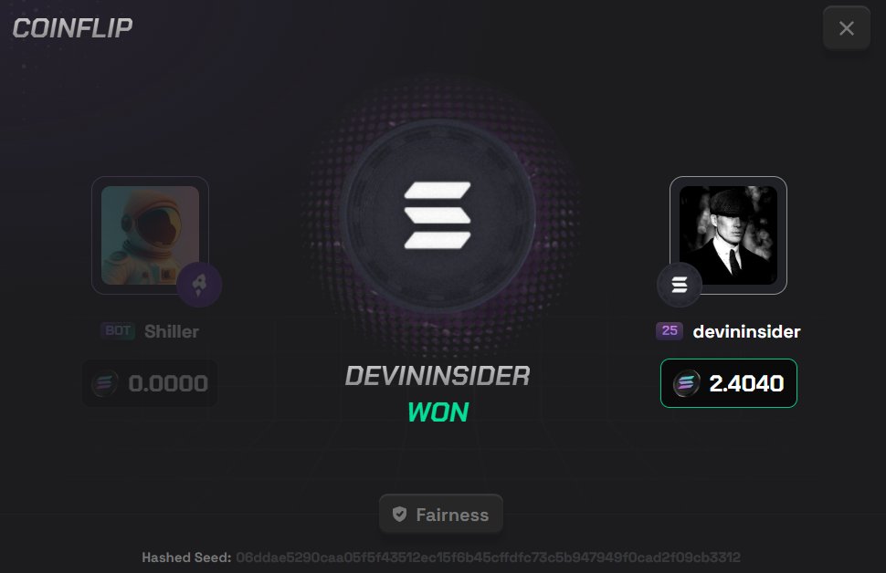 Demaux's tweet photo. TAP THIS POST NOW! 👈

1.2 to 2.4 $SOL WIN ON COINFLIP AT https://t.co/ZSWmUHC8PR🟢

Pick Black or Purple and drop your SOL addy? 👇 https://t.co/QMbczQf5iE