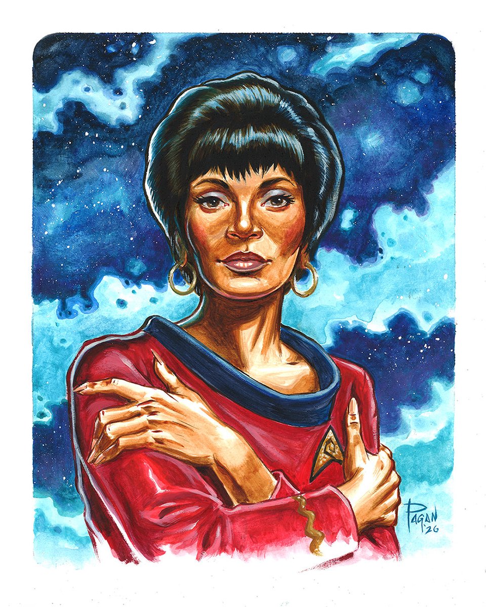 El_Pagano's tweet photo. New painting for the @Galleries1988 Star Trek tribute show. Get the lowdown here—>    https://t.co/NmocFoTm2F https://t.co/1apLh4up6Z