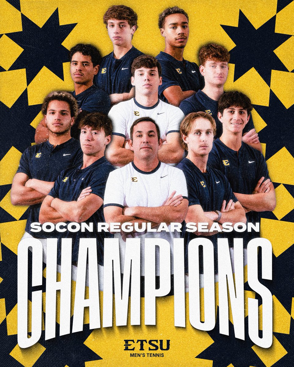 🏆 2026 SOCON REGULAR SEASON CHAMPIONS 🏆

Your Bucs roll past The Citadel this afternoon, 6-1, and in doing so, clinches the outright SoCon Regular Season Championship! Well done Bucs! 

#BeGreat | #ETSUTough