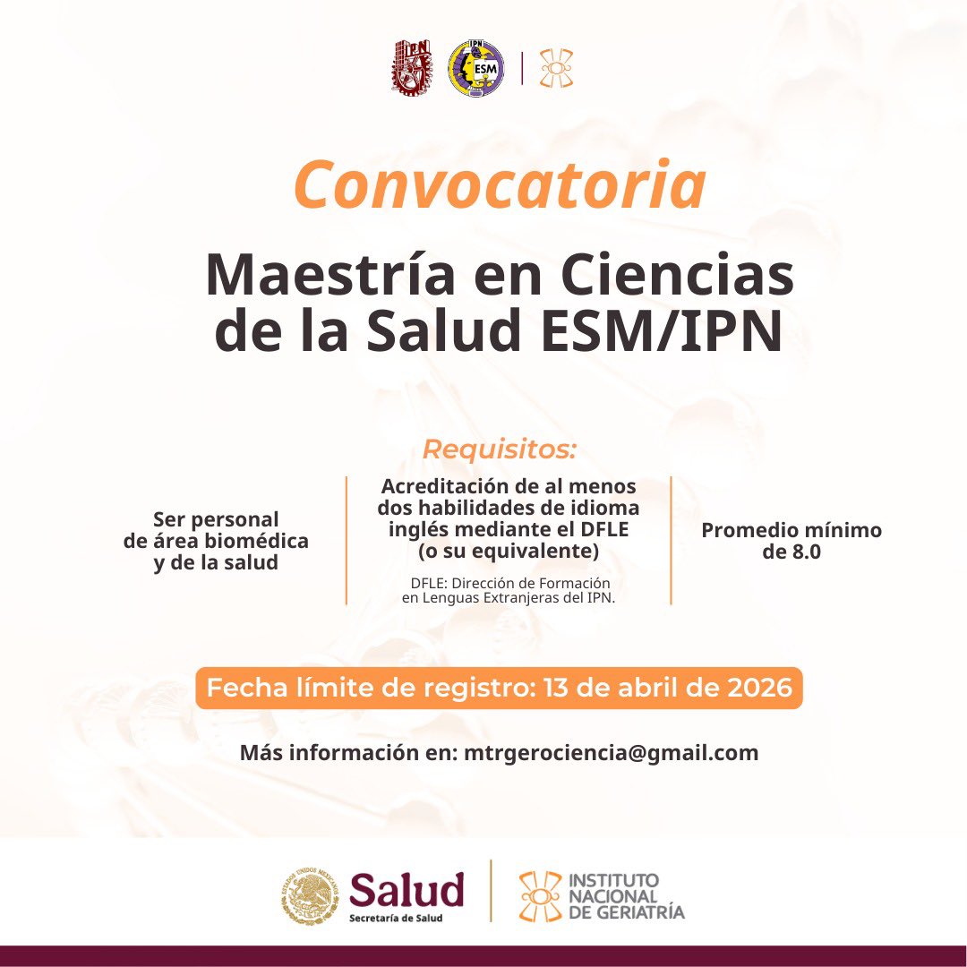 Instituto Nacional de Geriatría - México tweet media