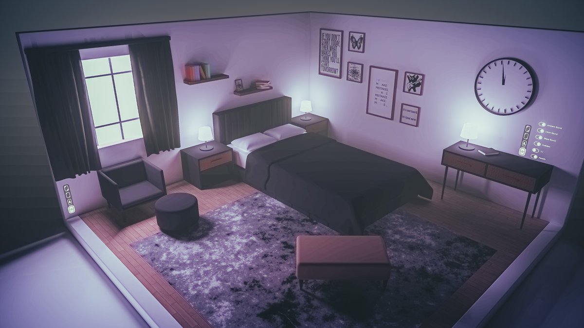 Neomance's tweet image. Bedroom Away From The Outside World
外界から隔絶された寝室

World : A Purple Hum
Author : Nelsoniwe

World URL :
vrchat.com/home/world/wrl…

#VRChat_world紹介 #Neo写真