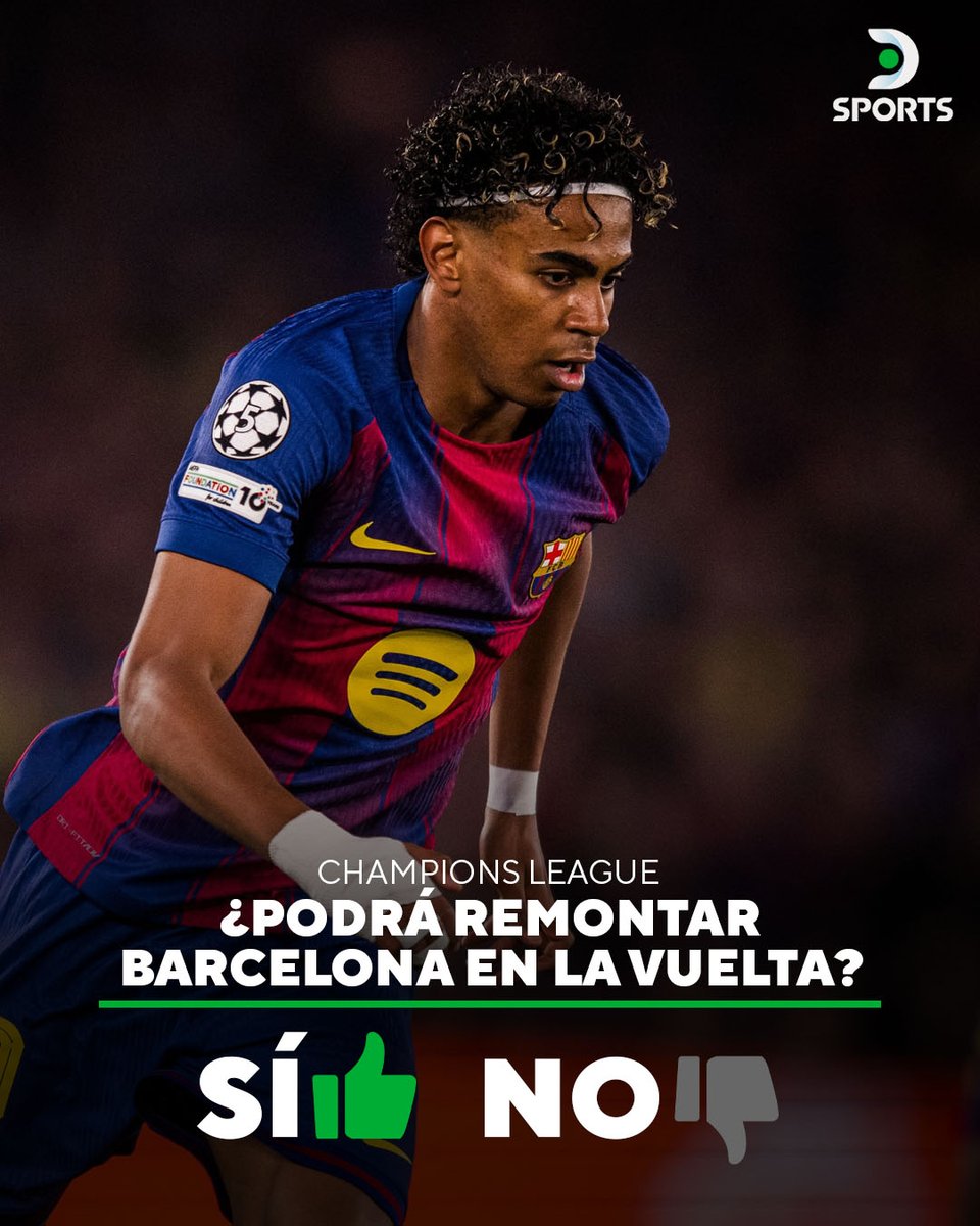 DSports's tweet image. ¿HAY CHANCES DE REMONTADA? 🤔

Barcelona perdió 2 a 0 frente a Atlético de Madrid en el Camp Nou por los cuartos de final de la UEFA #Champions League

¿Podrá dar vuelta la serie?