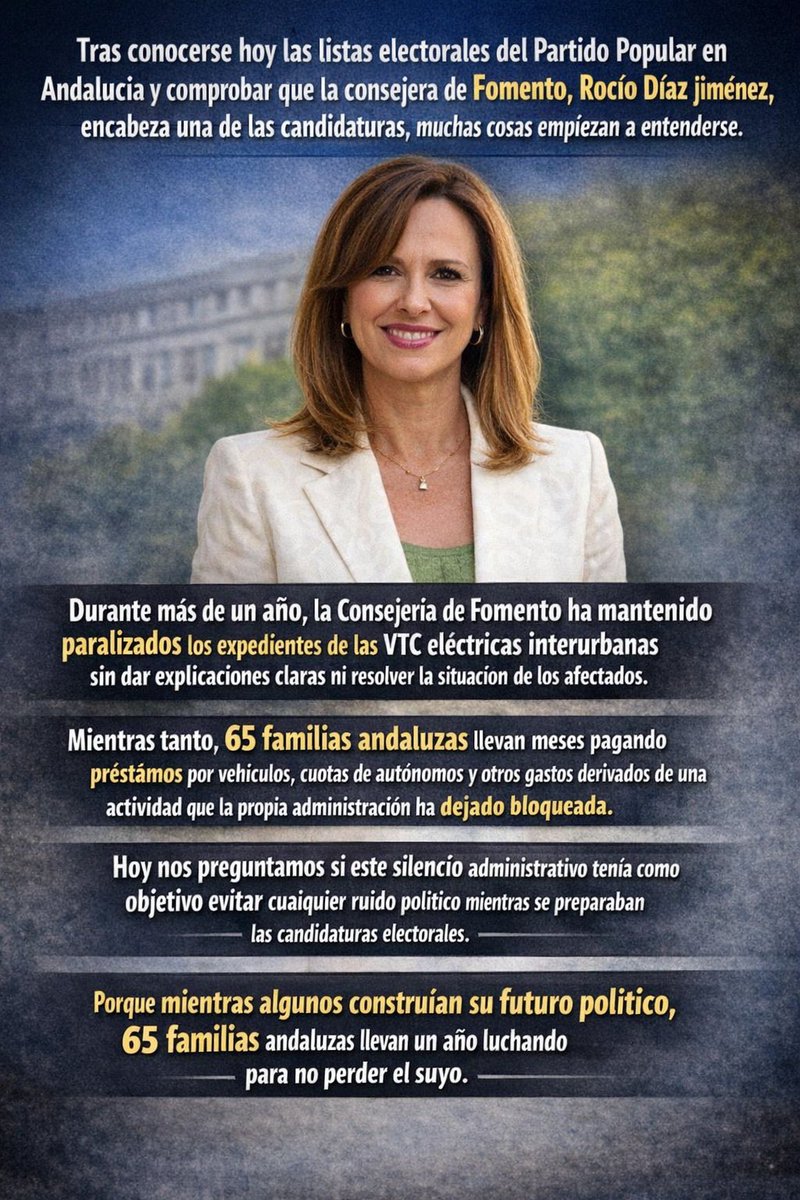 AlexBarroso82's tweet photo. @JuanMa_Moreno @Rocio_DiazJ @EU_CoR @MGuardiolaM Tu política es dañina y lo que has hecho con los afectados de @plataformavtc4 es prueba de ello. Ahora todo encaja. 

Cumplimos los requisitos @Rocio_DiazJ @JuanMa_Moreno @AtanetMario Las licencias llegan @FomentoAND

181 licencias concedidas a empresas. Interés de quién?

#VTCE https://t.co/lMtcSrYl5X