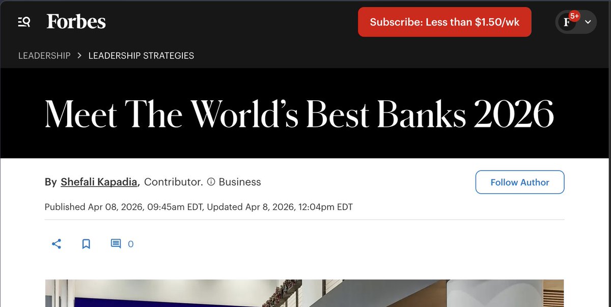 Investnews111's tweet photo. $SOFI
大ニュースです。SoFiがForbes誌の「世界最優秀銀行ランキング」において、アメリカ国内第1位に選出されました。

この調子でいきましょう🔥 https://t.co/AtMAawkDR1