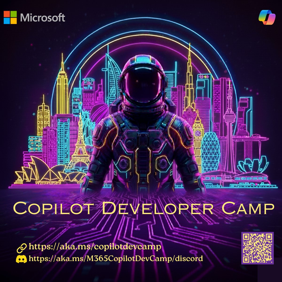 NaveedNazamy's tweet image. 🚀 #CopilotDeveloperCamp, a hands-on learning experience to build AI‑powered agents for #Microsoft365Copilot

🌍 Join us:

Shanghai – Mar 21
Munich – April 21
Paris – Apr 22
The Netherlands – Apr 23
Rome – Apr 24
Brussels – Apr 27
Milan – Apr 29

Register: aka.ms/M365CopilotDev…
