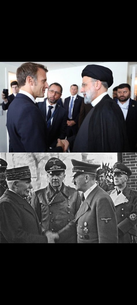 BaharehRezazad1's tweet photo. @EmmanuelMacron @jnbarrot Shame on you for meeting with Masoud Pezeshkian, whom many Iranians see as responsible for the suffering and repression of the people. France has repeatedly shown that instead of standing with the Iranian people, it has chosen to stand on the wrong side of history.
#IRGCTerroris https://t.co/1XoUpjHVwE