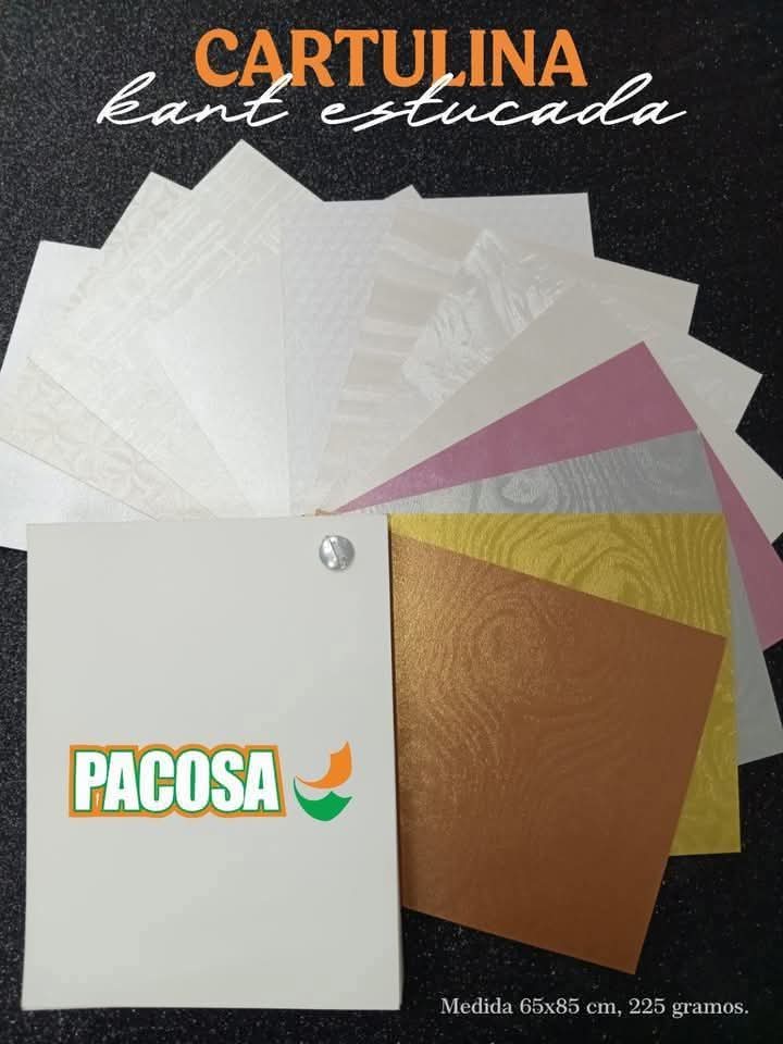 De 225 gramos y en medida de 65 x 85 centímetros, la Cartulina Kant Estucada, es ideal para los proyectos de impresión más elegantes y atractivos.

De venta en: 
33-3826-1474
333-614-8042
Whatsapp: 331-284-3733 
papelessanchez.com