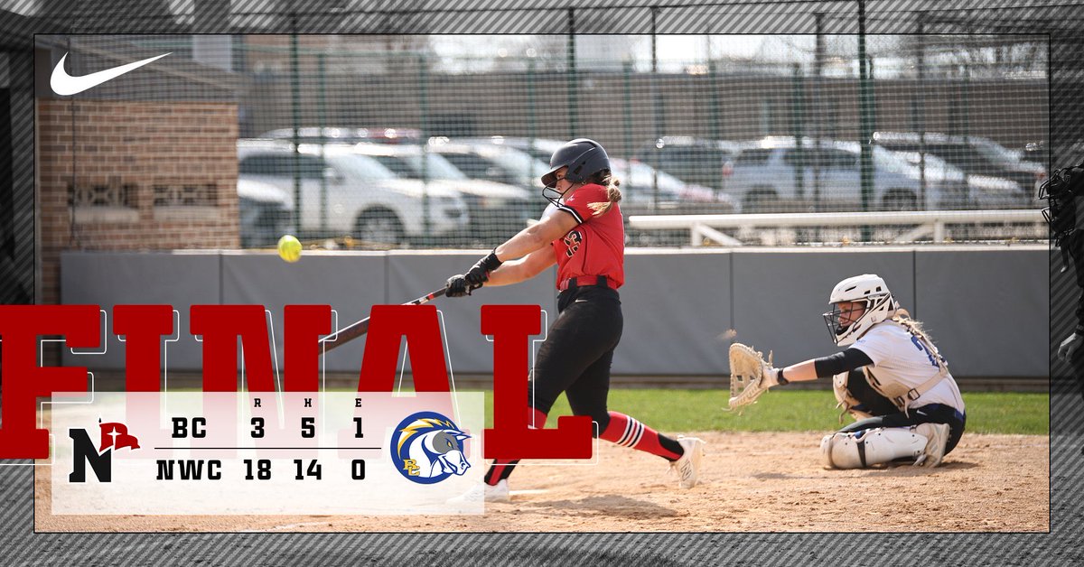 NWCSoftball's tweet photo. Game 1 final (5 inn.)

Gross 4-4 with a grand slam &amp; 8 RBIs. Koontz 3-4 with a HR &amp; 5 RBIs. Kingery with a HR &amp; 3 runs. Kacmarynski 3-3 with 3 runs. Van Kekerix with 3 runs. Koontz gets the complete game win in the circle. https://t.co/A4LaRXz0sM