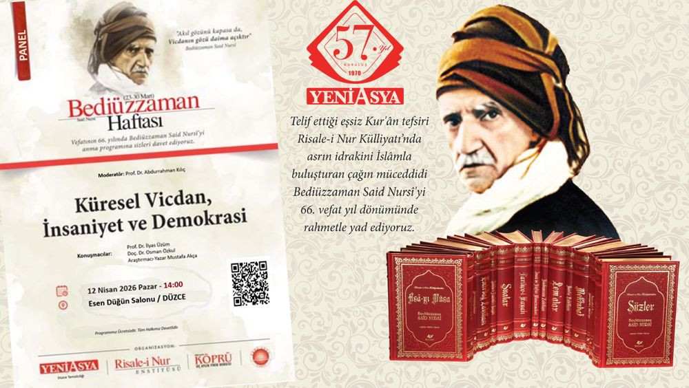 yeniasya's tweet photo. 📣 "Küresel vicdan,insaniyet ve demokrasi" Düzce'de yankılanacak! 

📌 Prof.Dr. Abdurrahman Kılıç'ın moderatörlüğünü yapacağı panele, Prof.Dr. İlyas Üzüm, Doç.Dr. Osman Özkul, Araştırmacı Mustafa Akça konuşmacı olarak katılacak.

🗓️12 Nisan Pazar
⏰14.00
➡️https://t.co/sh8JjMtxPv https://t.co/lRFilKaPQ1