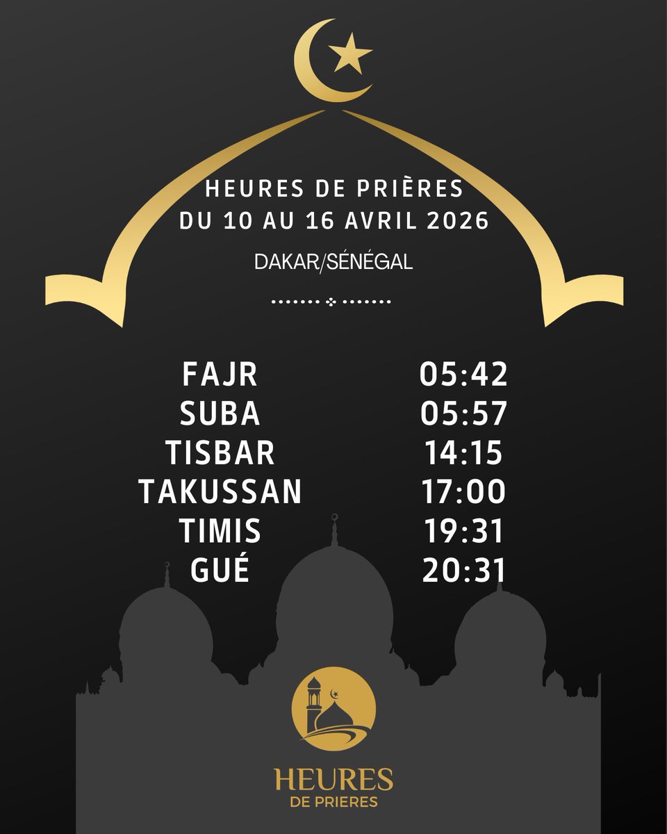 Heures de Prières (Dakar/Sénégal) tweet media