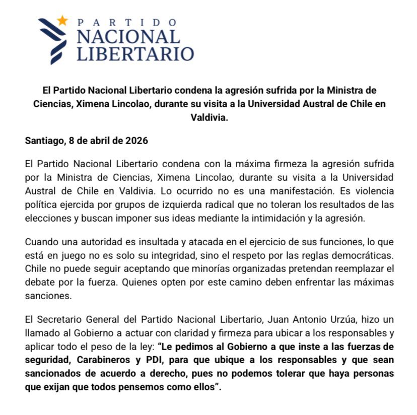 Partido Nacional Libertario tweet media