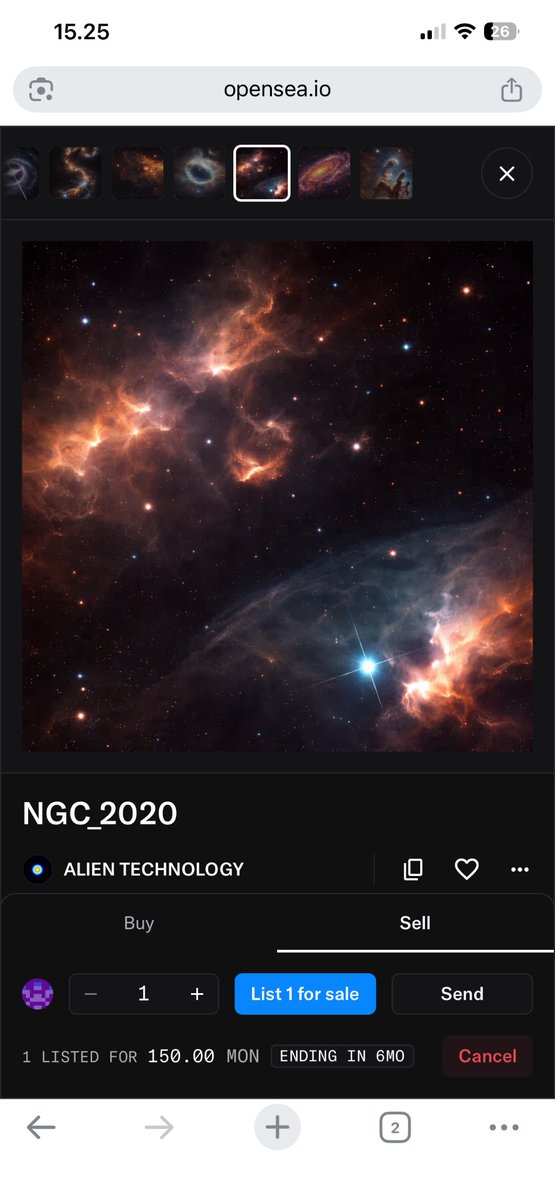 ALIENT315's tweet photo. SWARM UPDATE — 10 ALIEN TECHNOLOGY pieces now LIVE 🔥

AG_KAR • NGC_1015 • Antennae_Galaxies • Rings_of_Relativity • NGC_1792  
Bubble_Nebula • NGC_2014 • NGC_2020 • Westerlund_2 • Pillars_of_Creation

#AlienTechnology #MonadNFT #SpaceObjects https://t.co/QtezFLH6Hx