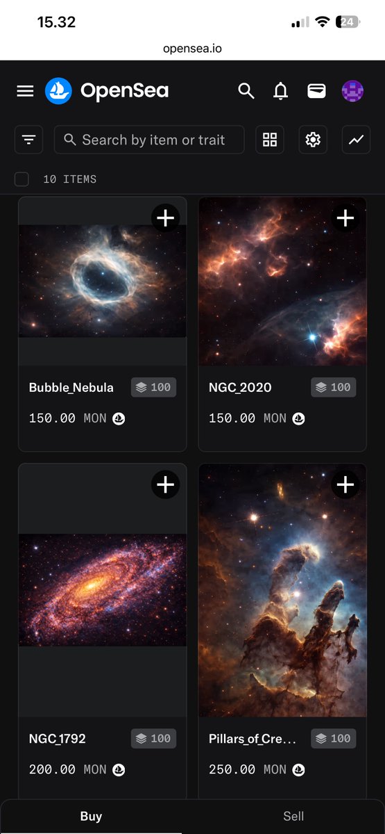 ALIENT315's tweet photo. All 8K cinematic mods of real telescope FITS data.

Prices 100–250 MON. 10,000 total on Monad.  
52 owners already.

First sales dropping any minute.

Full collection (sorted by price):  
https://t.co/JiNmVSABd0

#AlienTechnology #MonadNFT #SpaceObjects https://t.co/22O2LpVqvG