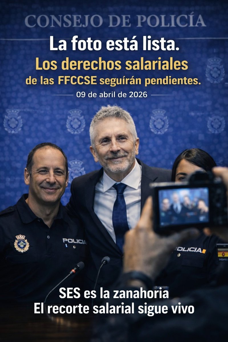 📆Te lo avisamos hoy
😱Mañana no digas que no lo sabías.

📸Habrá foto.
📰Habrá titular.
🪑Habrá SES.
💸Pero las pagas extras seguirán pendientes.
#EquiparacionYa

⚠️La foto no paga la deuda.
#FFCCSE #PagasExtras #EYA 
👇🏻
x.com/i/status/20418…
👇🏻
x.com/i/status/20418…