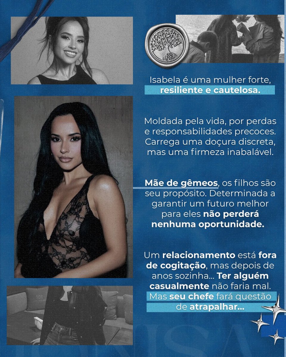 Apresento a vocês Isabela! 

Nossa Stra. Gomes com S de Brasil 🇧🇷

A mulher que vai abalar a estruturas do chefe e deixa ele louco! 

✨Nosso Delírio em breve na Amazon ✨