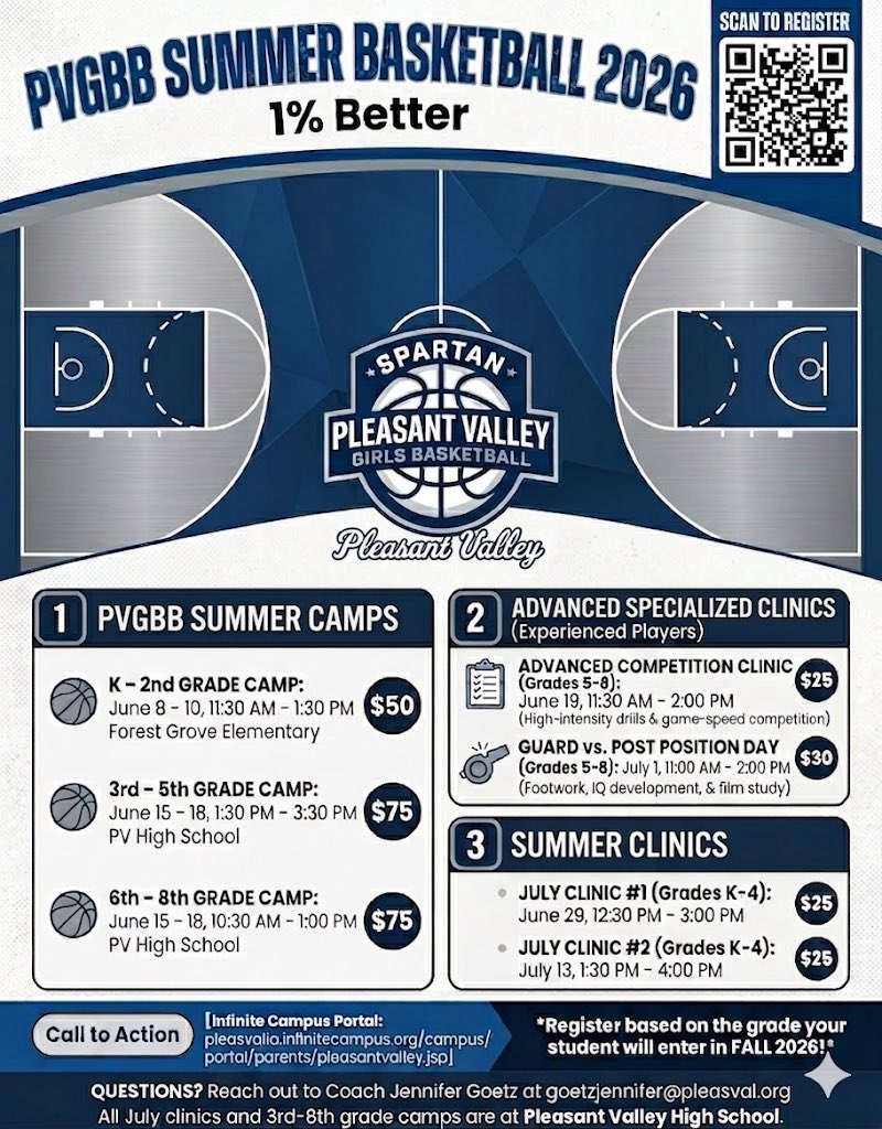 PVGBB's tweet photo. PVGBB Summer Camps!  Spread the word!💙🤍🏀
 #PVGBB #1%Better https://t.co/qx2reytXri