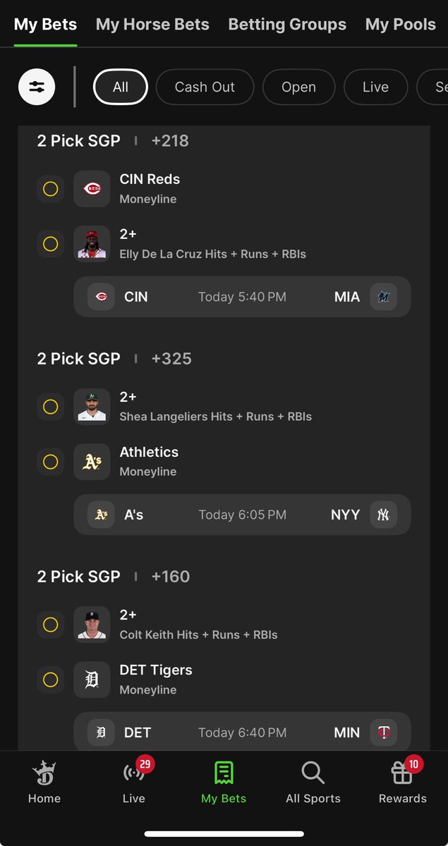 Eazystix's tweet image. MLB SGPx 

2U @ +4287 with 25% boost on DK 

#parlay #mlb  #samegame #sports #Gambling𝕏 @DKSportsbook