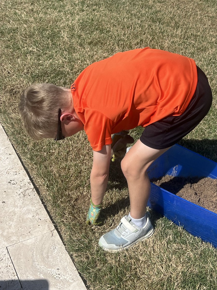 NormandyG77's tweet photo. Busy weeding the lawn with my son today. https://t.co/Pce1abvUju