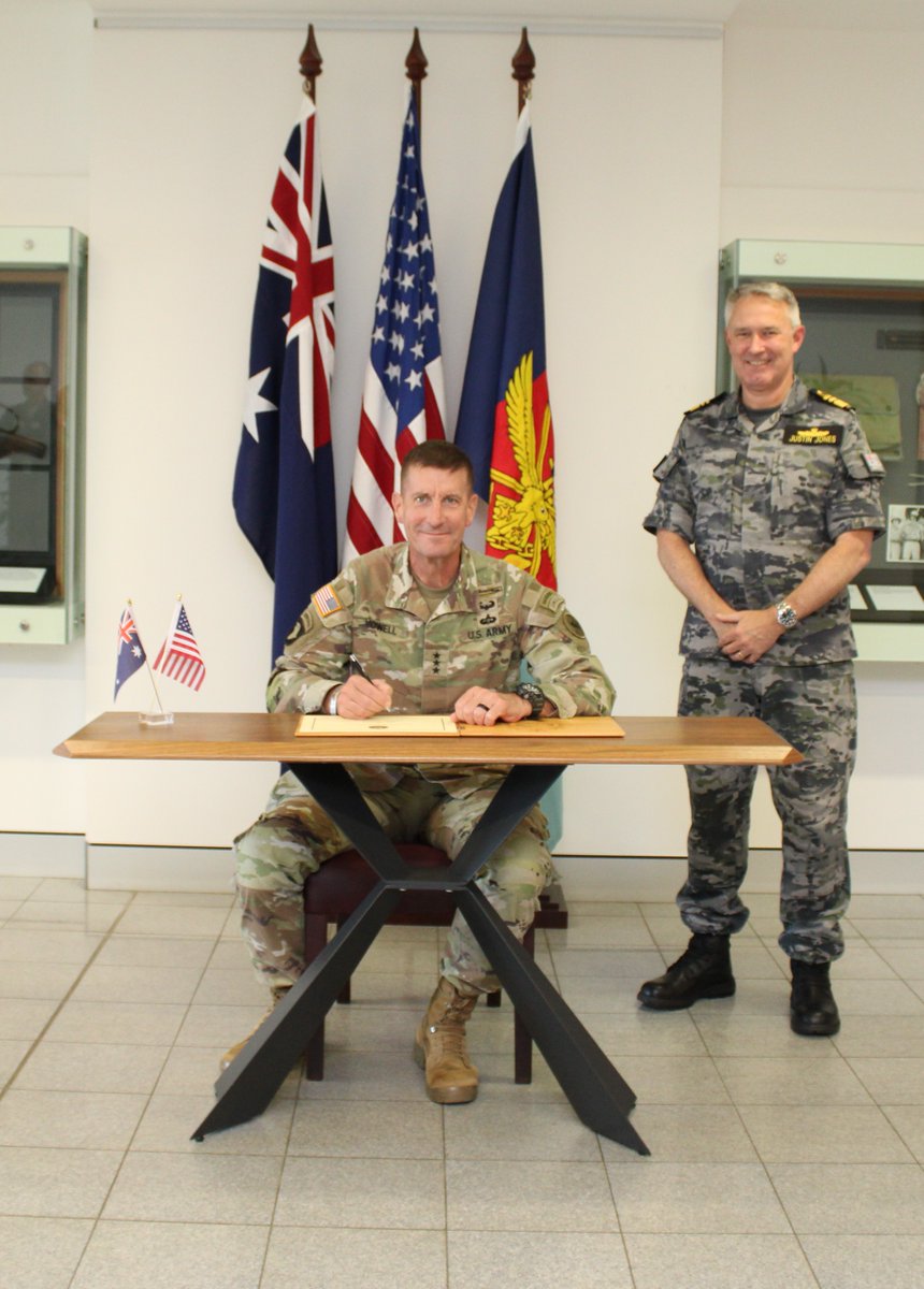 USARPAC's tweet image. USARPAC Deputy CG Lt. Gen. J.B. Vowell visited Canberra (Apr 7–9, 2026) to reaffirm the enduring U.S.–Australia partnership during engagements at HQ Joint Operations Command with Vice Adm. Justin Jones.

#StrongerTogether #Army #Military #Australia #FreeAndOpenIndoPacific