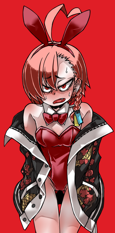 美甘ネル(ブルアカ) ,ネル(ブルアカ)(バニーガール) 「イーヴィルネルってコメント来てて面白い。 良いよね、ネル。」|あやめのイラスト