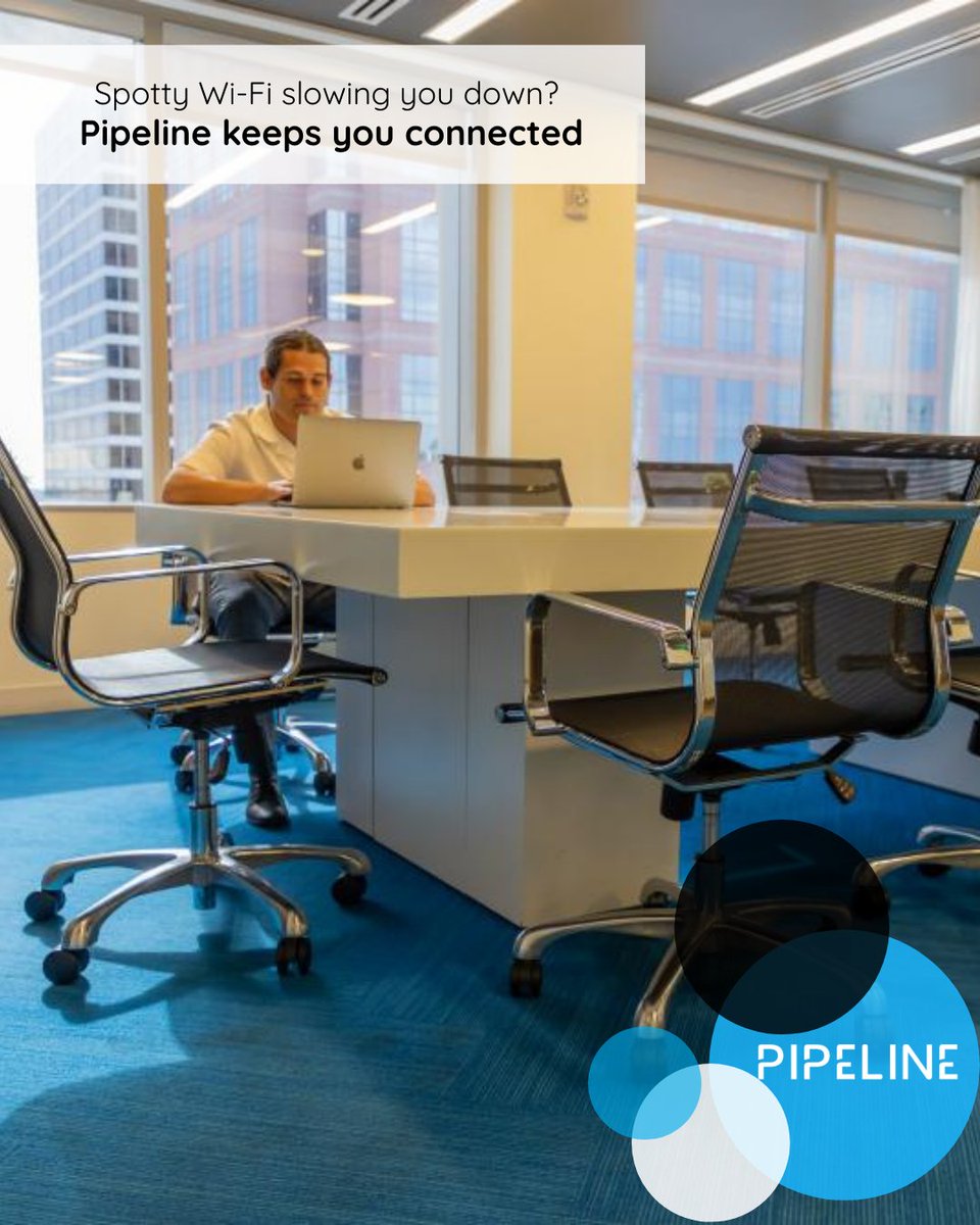 PipelineSpaces's tweet image. Spotty Wi-Fi? Not here. ⚡

Stay connected with our enterprise-grade high-speed internet and reliable wired connections. Work at the speed of thought.

#PipelineWorkspaces #HighSpeedInternet #RemoteWork
