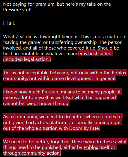Nolongernull Rdc #PressureRBLX #Pressure For context, Zeal forced himself onto the ...