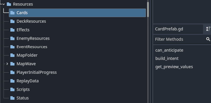 lazyProgrammer8's tweet photo. In Godot, I make use of something similar too, just resources everywhere. all folders contain a lot of resources. it is just the best way to modulate your systems. https://t.co/tBCFckvrFA