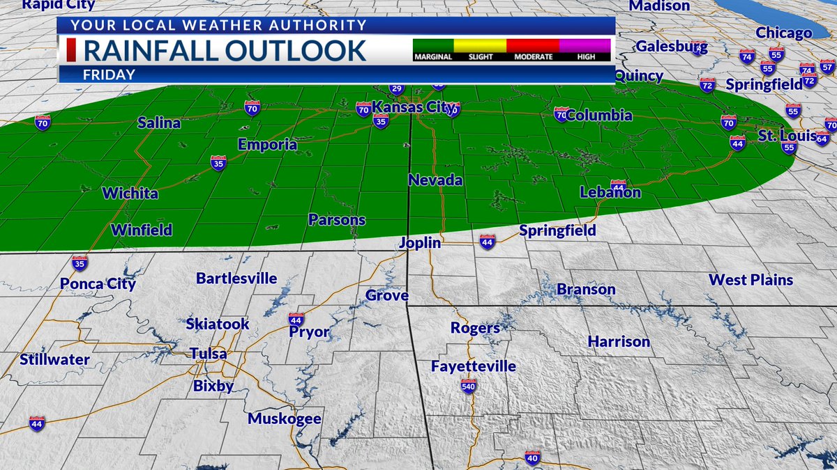 Storm chances look to increase quite a bit by Friday, with activity developing along the frontal boundary later in the day. Some of these storms may be on the strong side, and also produce heavy rainfall.