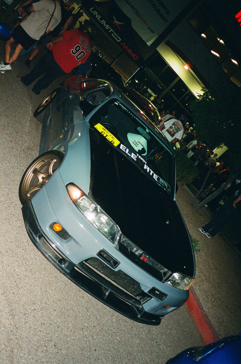 Midnight Legends on 35mm film Skyline R33 GT-R