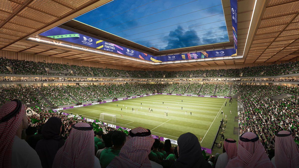 MnbrIl's tweet photo. ملاعب بتكون جاهزة في 2029 بإذن الله 🇸🇦🏟️

• ملعب الملك سلمان — 93 ألف مشجع
• ملعب الأمير محمد بن سلمان — 46 ألف مشجع
• استاد الأمير فيصل بن فهد — 46 ألف مشجع
• استاد وسط جدة — 45 ألف مشجع

مع ملاعب جاهزة وبتجهز قريب:
استاد الملك فهد واستاد أرامكو والجوهرة والأول بارك وملعب جامعة الإمام وغيرها 🔜