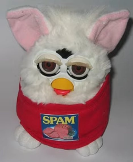 ih8may's tweet image. spam furby #awesome