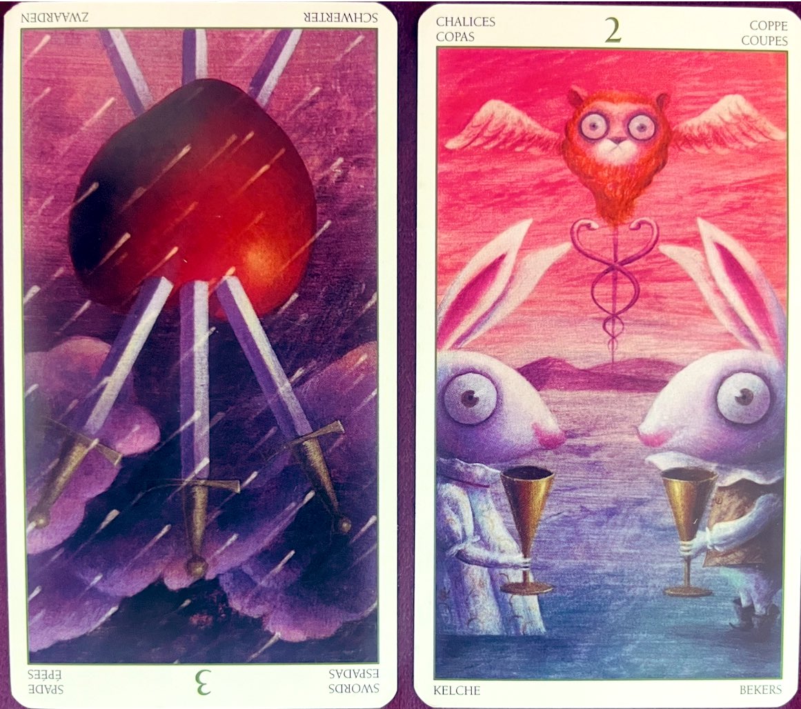 urusa41's tweet photo. ✧・゚: The Cards Speak :・゚✧
⋆。˚ 💗 ˚。⋆
だいじょうぶ
夜をこえたぶんだけ
きっと
やさしい朝になるよ
( ˘͈ ᵕ ˘͈ )♡( ˘͈ ᵕ ˘͈ )
#ThreeOfSwordsReversed🗡️
#TwoOfCups
#UrusaArcanaVerse https://t.co/R7YIBWfMsF
