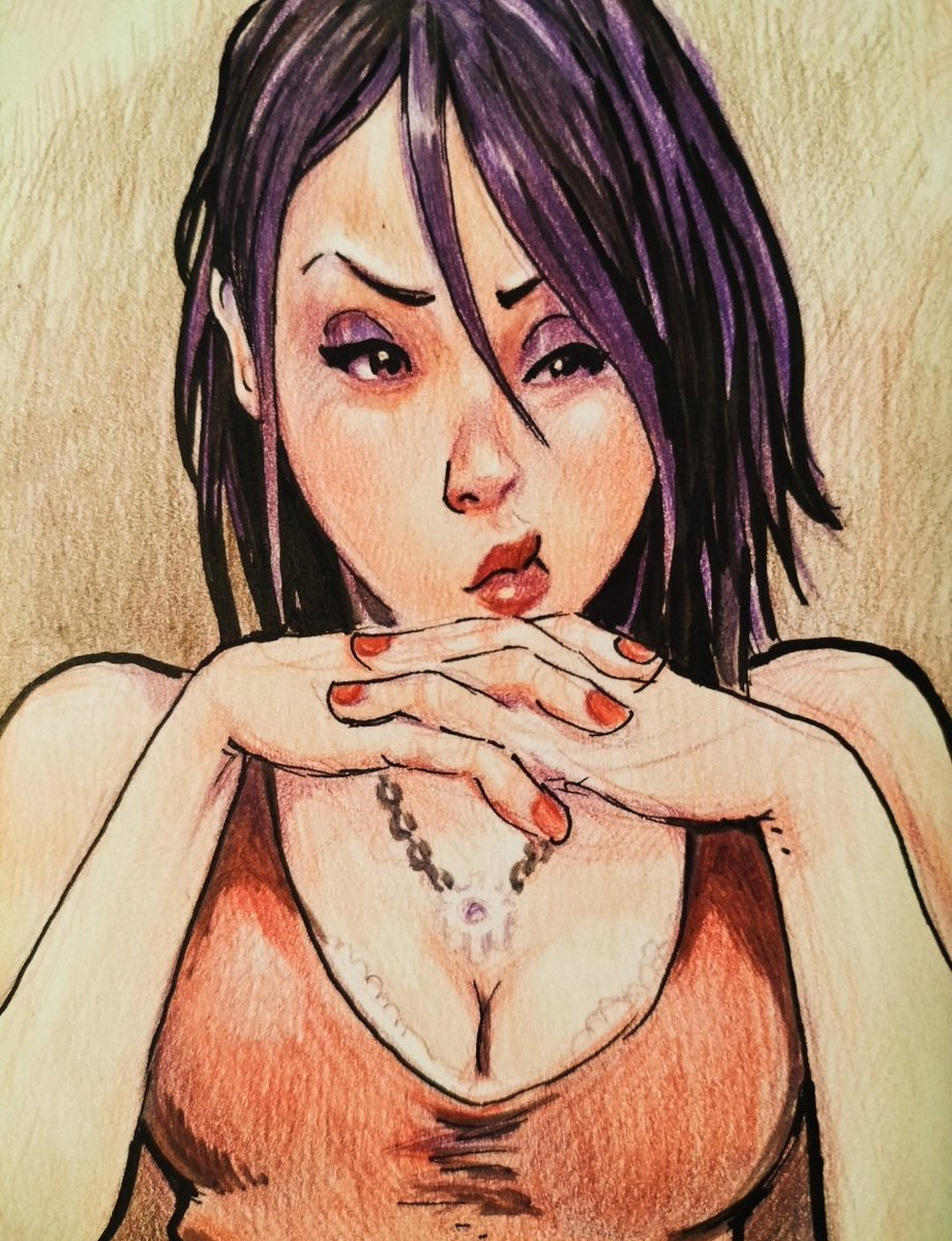 MARCINsRPGart's tweet image. Watercolour pencils 
Sketchbook stuff 
Getting the hands right was the challenge 

#traditionalart #sketchbook #watercolourpencils