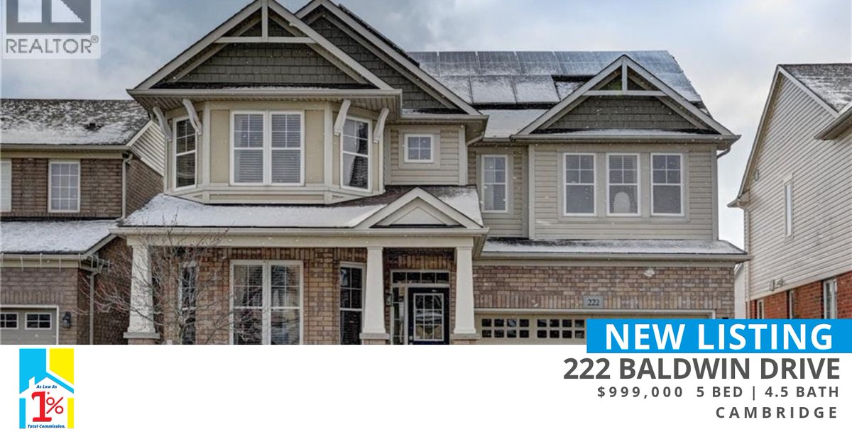 Mr1percentca's tweet photo. $999,000Khalid Zaffar  Realtor® &amp; Team LeaderCambridge(519) 860-7554Here is my 📍 New Listing 📍 Take a look at this fantastic new property that just hit the market located at 222 Baldwin Drive in Cambridge. Reach out here or at (5... https://t.co/W8wdcbsiTE https://t.co/GUWCJg3gNh