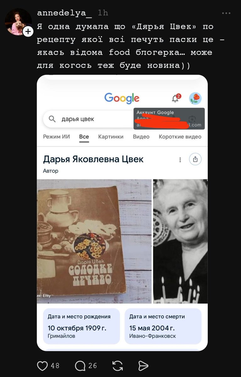 Дарія Цвек - відома фуд-блогерка, але є нюанс