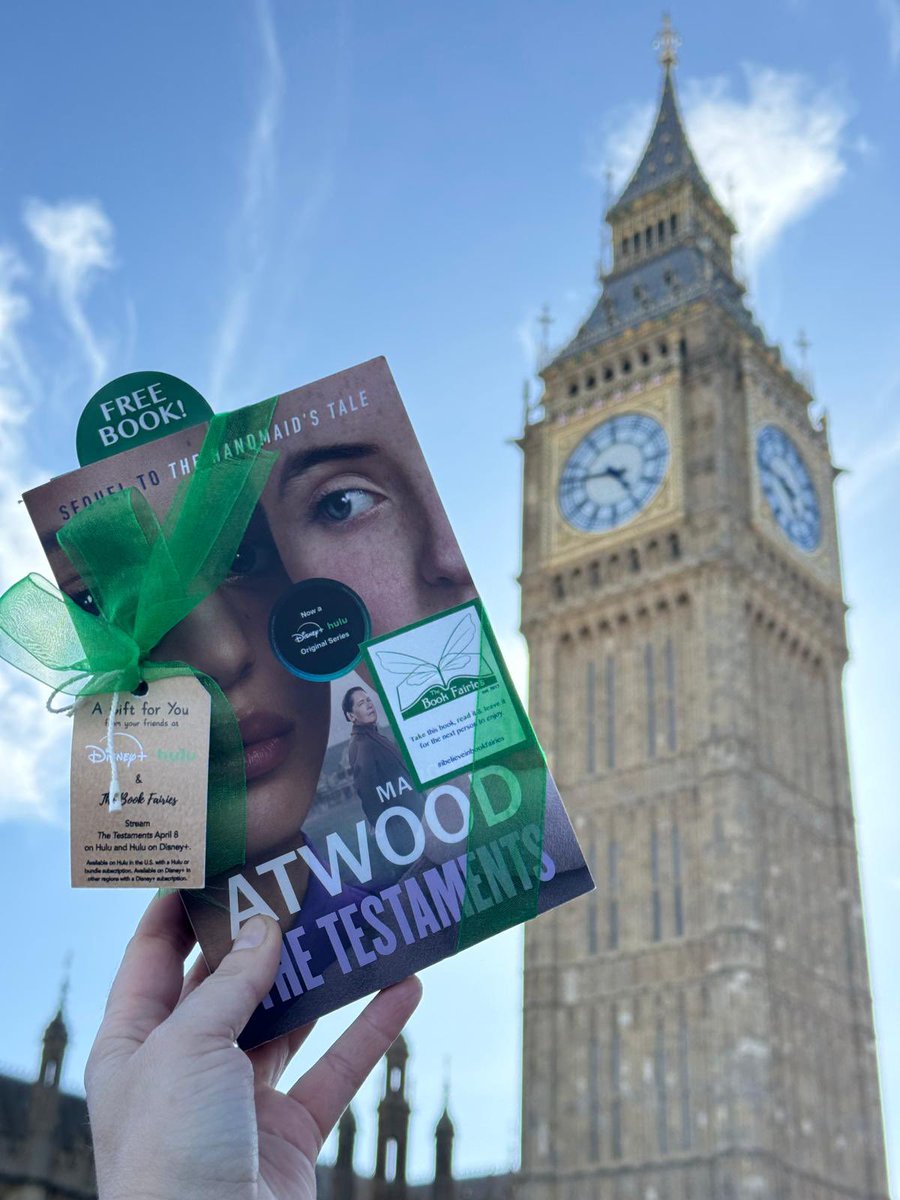 the_bookfairies's tweet photo. Congratulations! What a day! The Book Fairies have been busy in cities around the world bringing @testamentshulu to the whole planet! Were you one of the lucky ones to find a book containing a very special letter from @MargaretAtwood ? If so, share and tag us! https://t.co/qVZydyPYRm